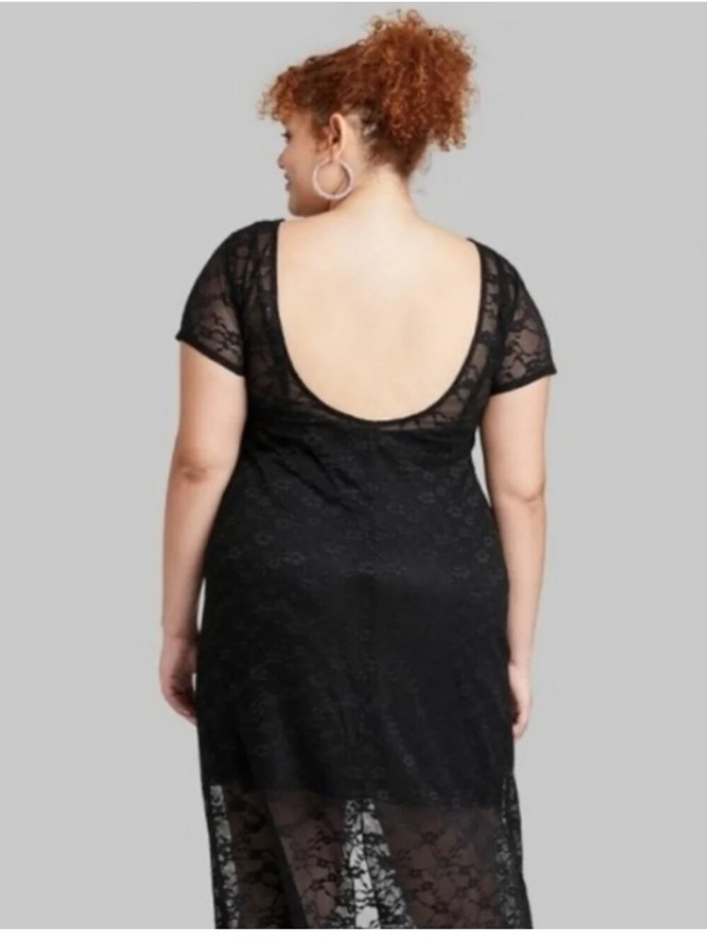 Black Lace Maxi Dress Size XXL Wild Fable - Picture 2 of 2